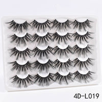 5/8/10Pairs 25mm 3D Mink Lashes Dramatic False Eyelashes  Wispy Fake Eyelash Extension Volume Faux Cils Handmade Eye Makeup