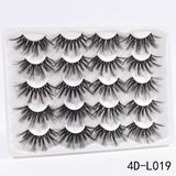 5/8/10Pairs 25mm 3D Mink Lashes Dramatic False Eyelashes  Wispy Fake Eyelash Extension Volume Faux Cils Handmade Eye Makeup