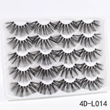5/8/10Pairs 25mm 3D Mink Lashes Dramatic False Eyelashes  Wispy Fake Eyelash Extension Volume Faux Cils Handmade Eye Makeup