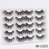 5/8/10Pairs 25mm 3D Mink Lashes Dramatic False Eyelashes  Wispy Fake Eyelash Extension Volume Faux Cils Handmade Eye Makeup