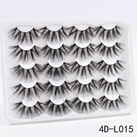5/8/10Pairs 25mm 3D Mink Lashes Dramatic False Eyelashes  Wispy Fake Eyelash Extension Volume Faux Cils Handmade Eye Makeup