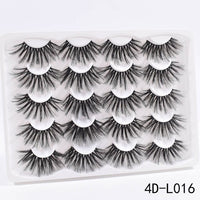 5/8/10Pairs 25mm 3D Mink Lashes Dramatic False Eyelashes  Wispy Fake Eyelash Extension Volume Faux Cils Handmade Eye Makeup