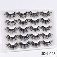5/8/10Pairs 25mm 3D Mink Lashes Dramatic False Eyelashes  Wispy Fake Eyelash Extension Volume Faux Cils Handmade Eye Makeup