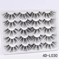 5/8/10Pairs 25mm 3D Mink Lashes Dramatic False Eyelashes  Wispy Fake Eyelash Extension Volume Faux Cils Handmade Eye Makeup