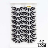 5/8/10Pairs 25mm 3D Mink Lashes Dramatic False Eyelashes  Wispy Fake Eyelash Extension Volume Faux Cils Handmade Eye Makeup