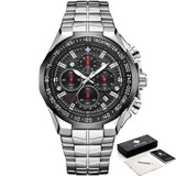 Sport Watches For Men WWOOR Top Brand Luxury Mens Military Quartz Watch Man Full Steel Waterproof Chronograph Clock Reloj Hombre