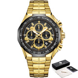 Sport Watches For Men WWOOR Top Brand Luxury Mens Military Quartz Watch Man Full Steel Waterproof Chronograph Clock Reloj Hombre
