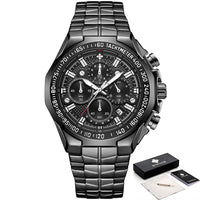 Sport Watches For Men WWOOR Top Brand Luxury Mens Military Quartz Watch Man Full Steel Waterproof Chronograph Clock Reloj Hombre