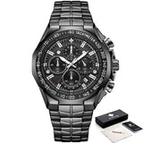 Sport Watches For Men WWOOR Top Brand Luxury Mens Military Quartz Watch Man Full Steel Waterproof Chronograph Clock Reloj Hombre
