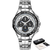 Sport Watches For Men WWOOR Top Brand Luxury Mens Military Quartz Watch Man Full Steel Waterproof Chronograph Clock Reloj Hombre