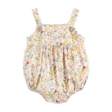 Sanlutoz Baby Girls Summer Sleeveless Bodysuits Cotton Baby Clothes Floral Princess Toddler Clothing