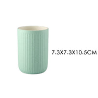 Nordic Bathroom Accessories Ceramic Mouthwash Cup Toothbrush Cup Teeth Cup Holder ванная комната badezimmer Badkamer