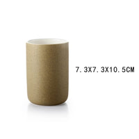 Nordic Bathroom Accessories Ceramic Mouthwash Cup Toothbrush Cup Teeth Cup Holder ванная комната badezimmer Badkamer
