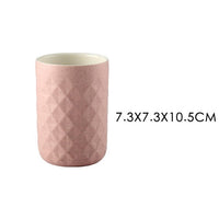 Nordic Bathroom Accessories Ceramic Mouthwash Cup Toothbrush Cup Teeth Cup Holder ванная комната badezimmer Badkamer