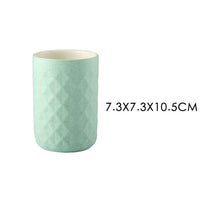 Nordic Bathroom Accessories Ceramic Mouthwash Cup Toothbrush Cup Teeth Cup Holder ванная комната badezimmer Badkamer