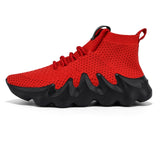 INS High Top Sock Sneakers Mesh Breathable Running Shoes For Men Ultra Light Summer Outdoor Fashion Zapatillas 2021 New Arrivals
