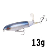 1PCS Whopper Plopper 10cm/13g Topwater Fishing Lure Artificial Hard Bait Plopper Soft Rotating Tail Fishing Tackle Fishing Bait