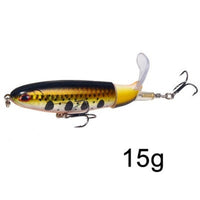 1PCS Whopper Plopper 10cm/13g Topwater Fishing Lure Artificial Hard Bait Plopper Soft Rotating Tail Fishing Tackle Fishing Bait