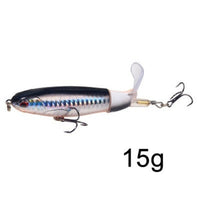 1PCS Whopper Plopper 10cm/13g Topwater Fishing Lure Artificial Hard Bait Plopper Soft Rotating Tail Fishing Tackle Fishing Bait