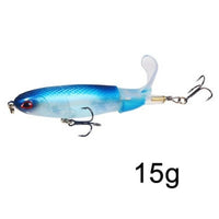 1PCS Whopper Plopper 10cm/13g Topwater Fishing Lure Artificial Hard Bait Plopper Soft Rotating Tail Fishing Tackle Fishing Bait