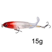1PCS Whopper Plopper 10cm/13g Topwater Fishing Lure Artificial Hard Bait Plopper Soft Rotating Tail Fishing Tackle Fishing Bait