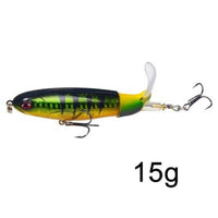 1PCS Whopper Plopper 10cm/13g Topwater Fishing Lure Artificial Hard Bait Plopper Soft Rotating Tail Fishing Tackle Fishing Bait