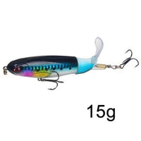 1PCS Whopper Plopper 10cm/13g Topwater Fishing Lure Artificial Hard Bait Plopper Soft Rotating Tail Fishing Tackle Fishing Bait