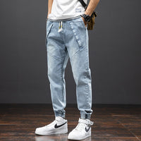 2021 Spring Summer Ankle-Length Baggy Jeans Men Streetwear Jogger Jeans Denim Harem Pants Plus Size 6XL 7XL 8XL