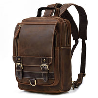 MAHEU Genuine Leather Single Shoulder Bapack Chest Bag Dual Use Leather bags Men male travel bag outdoor cowhide bags