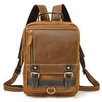 MAHEU Genuine Leather Single Shoulder Bapack Chest Bag Dual Use Leather bags Men male travel bag outdoor cowhide bags