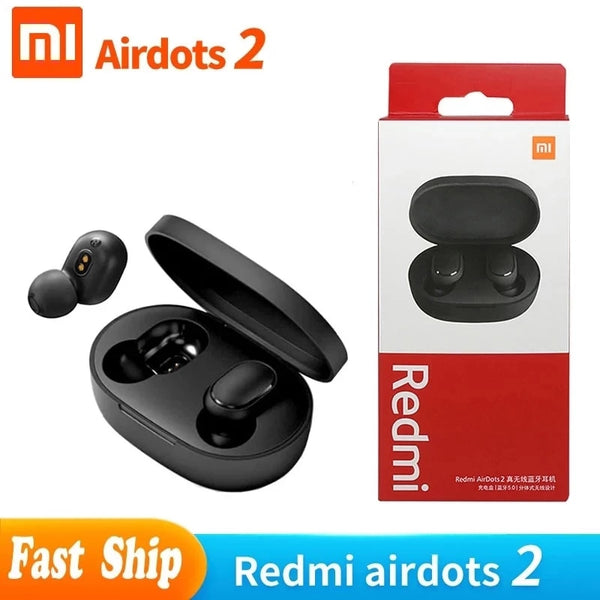 2020 original Xiaomi Airdots 2 TWS Bluetooth Earphone Stereo bass BT 5.0 headphones With Mic Handsfree Earbuds AI Control Redmi