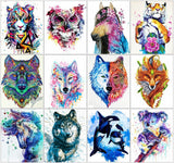AZQSD Painting By Numbers Tiger Oil Painting Paint By Numbers For Adults Animal Hand Paint Kit Canvas Home Decor Gift Diy