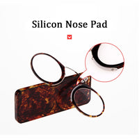 clip nose mini reading glasses men women readers glasses prescription glasses without sideburns Pince-nez 1.0 1.5 2.0