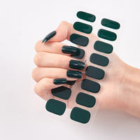 16 Tips/Sheet Nailart Nailart Sticker Nail Tips Manicure Decoracion Fashion Nail Polish Self Adhesive Nail Sticker Creative