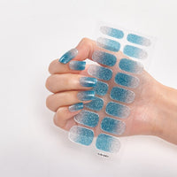 16 Tips/Sheet Nailart Nailart Sticker Nail Tips Manicure Decoracion Fashion Nail Polish Self Adhesive Nail Sticker Creative