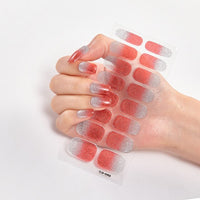16 Tips/Sheet Nailart Nailart Sticker Nail Tips Manicure Decoracion Fashion Nail Polish Self Adhesive Nail Sticker Creative