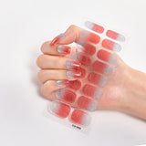 16 Tips/Sheet Nailart Nailart Sticker Nail Tips Manicure Decoracion Fashion Nail Polish Self Adhesive Nail Sticker Creative