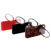 clip nose mini reading glasses men women readers glasses prescription glasses without sideburns Pince-nez 1.0 1.5 2.0