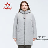 Astrid 2021 Spring new arrival women jacket outerwear high quality plus size mid-length style with zipper women fashion  AM-8608