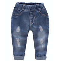 IENENS Fashion Children Boys Jeans Hole Pants Kids Baby Boy Denim Long Pants Clothing Toddler Boy&#39;s Cowboy Trousers Fit 2-5Y