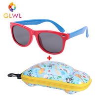 Children Polarized Sunglasses Boys Glasses Sun Lenses Silicone Eyeglasses With Case Car Box Sunglass Girls Vintage Shades Sports