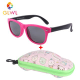 Children Polarized Sunglasses Boys Glasses Sun Lenses Silicone Eyeglasses With Case Car Box Sunglass Girls Vintage Shades Sports