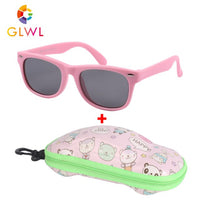 Children Polarized Sunglasses Boys Glasses Sun Lenses Silicone Eyeglasses With Case Car Box Sunglass Girls Vintage Shades Sports