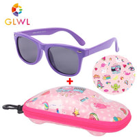 Children Polarized Sunglasses Boys Glasses Sun Lenses Silicone Eyeglasses With Case Car Box Sunglass Girls Vintage Shades Sports