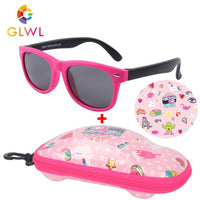 Children Polarized Sunglasses Boys Glasses Sun Lenses Silicone Eyeglasses With Case Car Box Sunglass Girls Vintage Shades Sports
