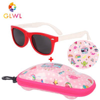 Children Polarized Sunglasses Boys Glasses Sun Lenses Silicone Eyeglasses With Case Car Box Sunglass Girls Vintage Shades Sports