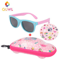 Children Polarized Sunglasses Boys Glasses Sun Lenses Silicone Eyeglasses With Case Car Box Sunglass Girls Vintage Shades Sports