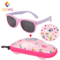 Children Polarized Sunglasses Boys Glasses Sun Lenses Silicone Eyeglasses With Case Car Box Sunglass Girls Vintage Shades Sports