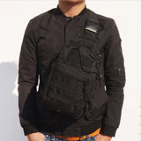 Tactical Molle Shoulder Gun Bag Handgun Holster Pistol Holder Case Hunting Military EDC Chest BackPack for Glock 1911 Taurus G2c