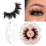 LEHUAMAO Makeup Eyelashes 3D Mink Lashes Thick HandMade Fluffy Lashes Cruelty Free Volume Wispy Soft Lash Reusable False Eyelash